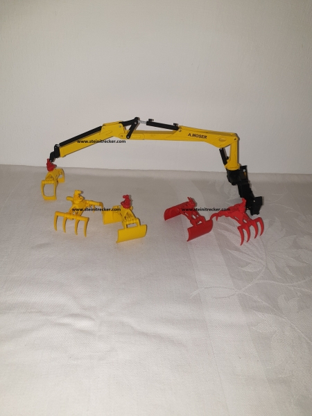 Greifgabel rot lackiert für Kran